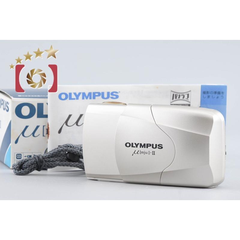 OLYMPUS μ mju II シャンパンゴールド 完動品 μII オリンパス（OLYMPUS） 【中古】OLYMPUS μ[mju:]-II ミューII