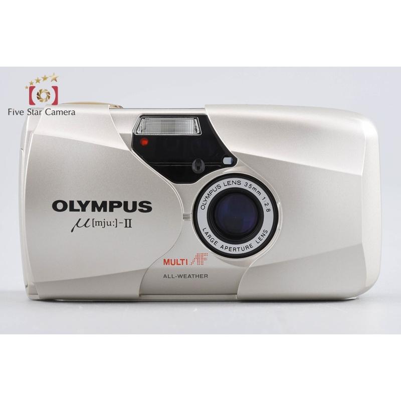 OLYMPUS μ mju II シャンパンゴールド 完動品 μII オリンパス（OLYMPUS） 【中古】OLYMPUS μ[mju:]-II ミューII