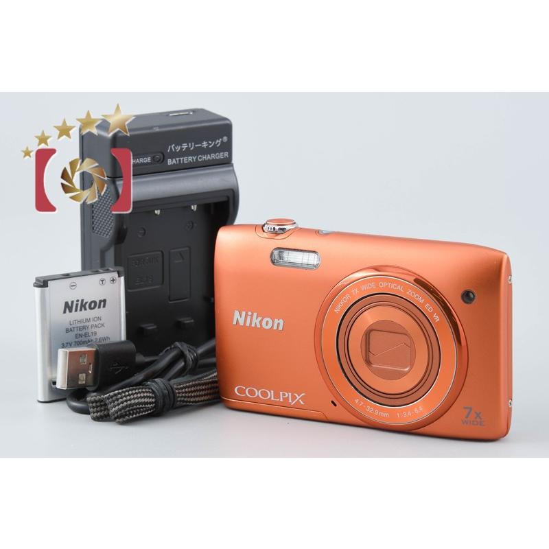 ニコン（Nikon） 【中古】Nikon COOLPIX S3500 アプリコットオレンジ