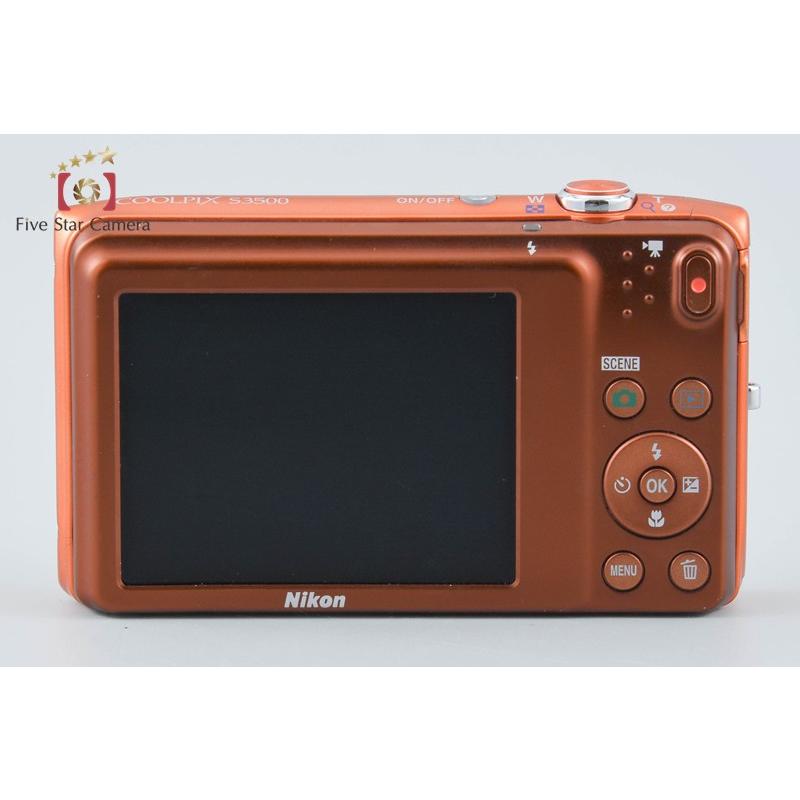 ニコン（Nikon） 【中古】Nikon COOLPIX S3500 アプリコットオレンジ