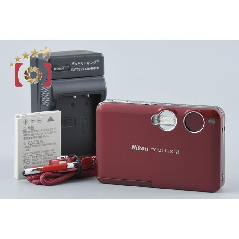 デジタルカメラ Nikon coolpix s3 ニコン（Nikon） 【中古】Nikon COOLPIX S3 ノーブルワイン コンパクト