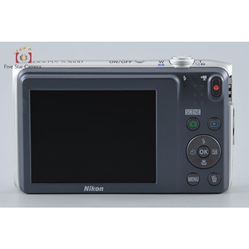 ニコン（Nikon） 【中古】Nikon COOLPIX S3600 クリスタルシルバー