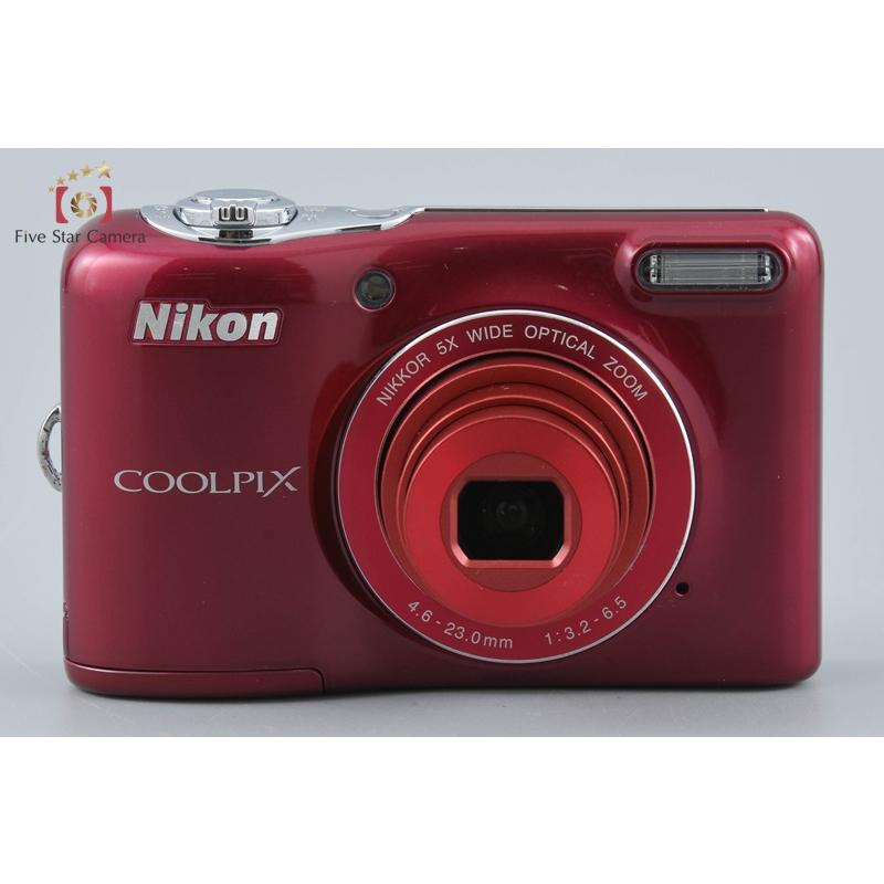 Nikon ニコン COOLPIX L32 レッド 動作確認済み コンデジ ニコン（Nikon） 【中古】Nikon COOLPIX L32 レッド コンパクト