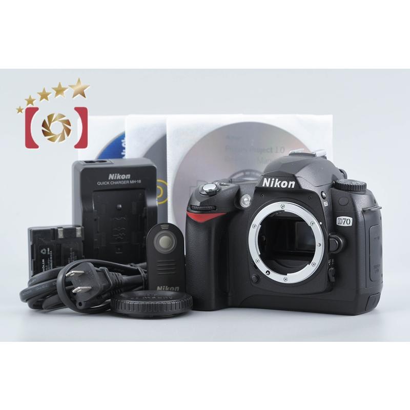 超美品 ニコン D70 シャッター回数6,287回 デジタル一眼レフ H607 ニコン（Nikon） 【中古】Nikon D70 デジタル一眼レフカメラ