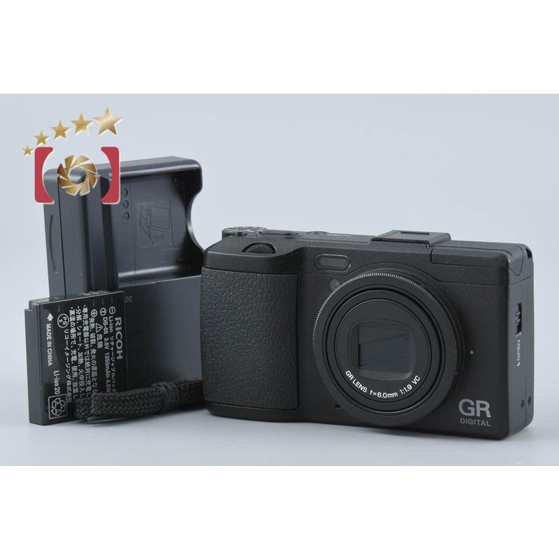 【中古品】RICOH GR DIGITAL IV （箱付き）ショット数5200回 リコー（RICOH） 【中古】RICOH GR DIGITAL IV ブラック コンパクト