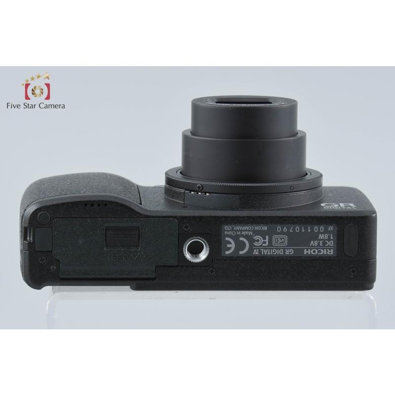 【シャター数超少ない】Ricoh GR DIGITAL Ⅳ コンパクトカメラ リコー（RICOH） 【中古】RICOH GR DIGITAL IV ブラック コンパクト