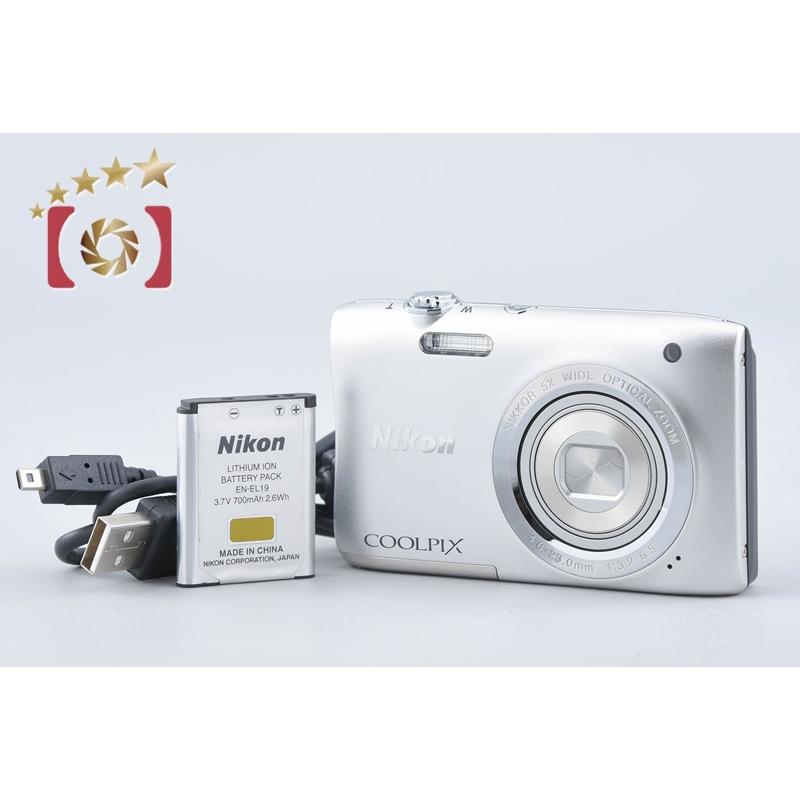 【ほぼ新品】 ニコン　Nikon COOLPIX S2900 シルバー ニコン（Nikon） 【中古】Nikon COOLPIX S2900 シルバー コンパクト