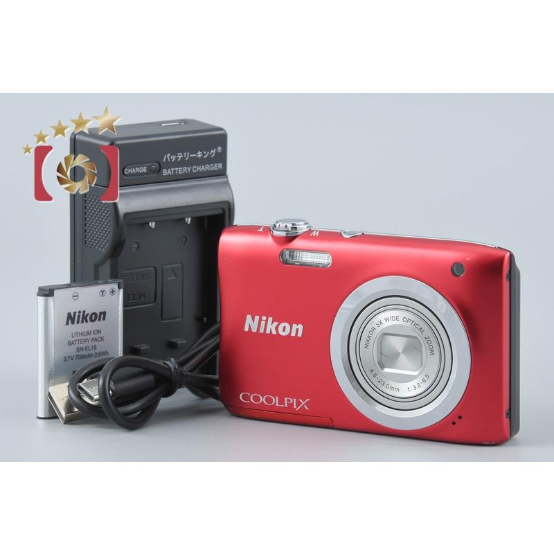 Nikon COOLPIX A100 コンパクトデジタルカメラ レッド ニコン ニコン（Nikon） 【中古】Nikon COOLPIX A100 レッド コンパクト