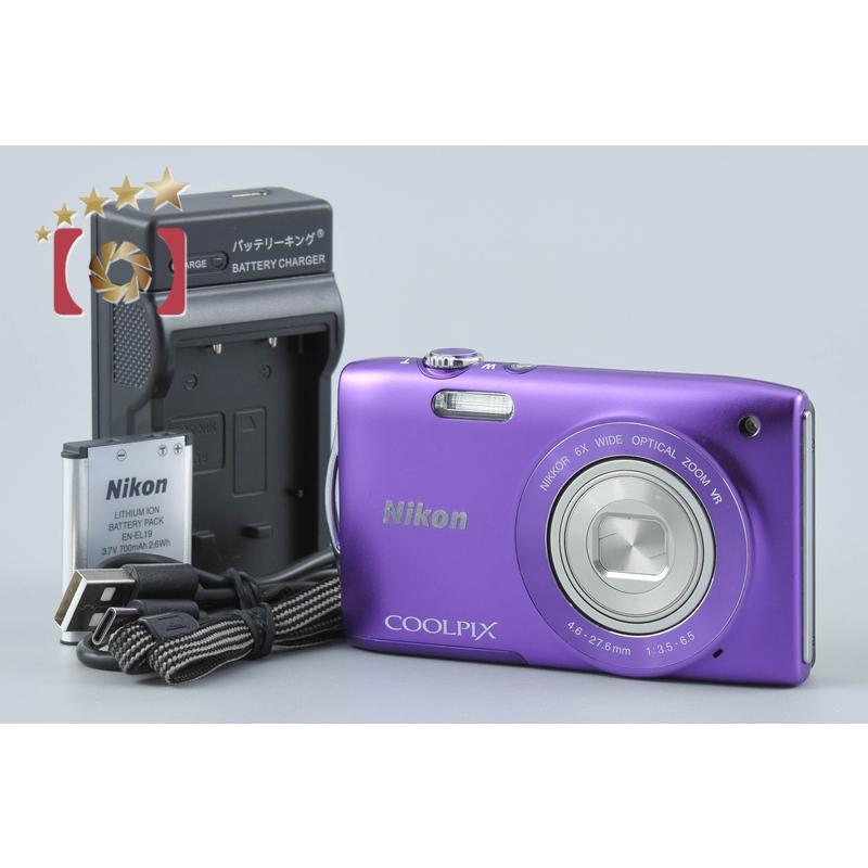 Nikon COOLPIX S3300 パープル 本体 ニコン（Nikon） 【中古】Nikon COOLPIX S3300 ラベンダーパープル