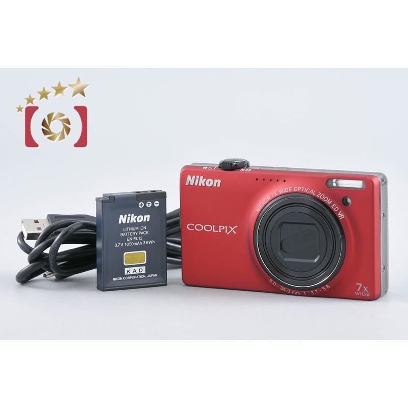 ニコン COOLPIX S6000 フラッシュレッド コンデジ カメラ 中古 ニコン（Nikon） 【中古】Nikon COOLPIX S6000 フラッシュレッド