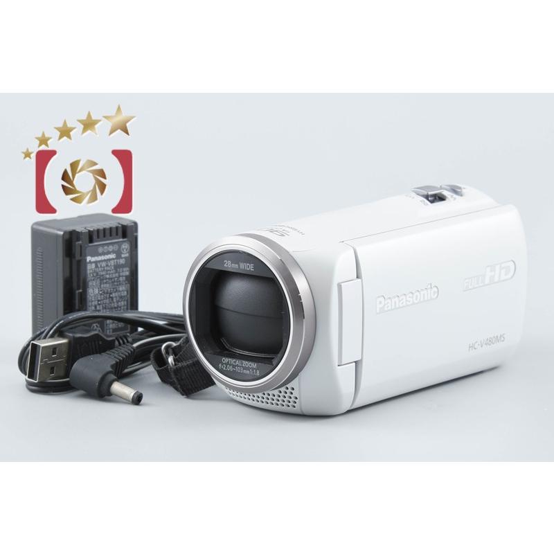 Panasonic パナソニック ビデオカメラ HC-V480MS 中古品 Panasonic（パナソニック） 【中古】Panasonic HC-V480MS ホワイト