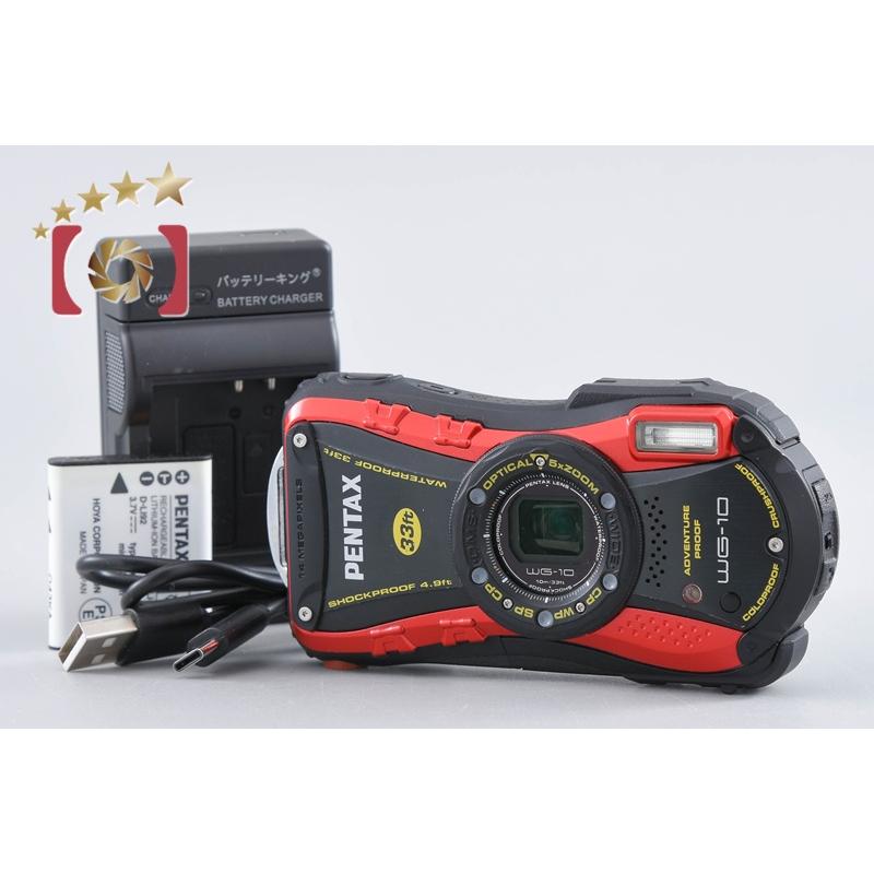 リコー（RICOH） 【中古】RICOH PENTAX ペンタックス WG-10 レッド
