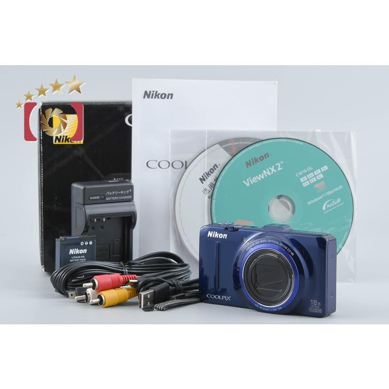 【返品保証】 ニコン　Nikon COOLPIX S9300 ネイビーブルー ニコン（Nikon） 【中古】Nikon COOLPIX S9300 ネイビーブルー