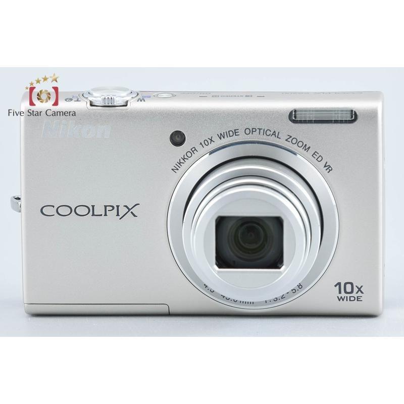【美品】Nikon COOLPIX S6200 シルバー コンデジ ニコン ニコン（Nikon） 【中古】Nikon COOLPIX S6200 プラチナシルバー