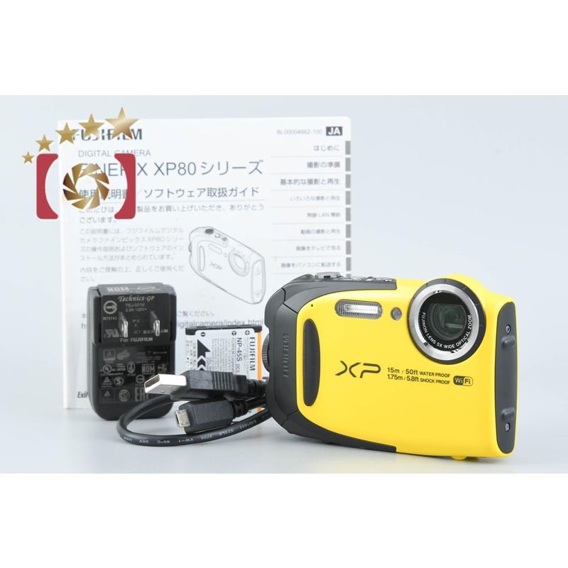 FUJIFILM 【中古】FUJIFILM 富士フイルム FINEPIX XP80 イエロー コンパクトデジタルカメラ : 中古カメラの ...