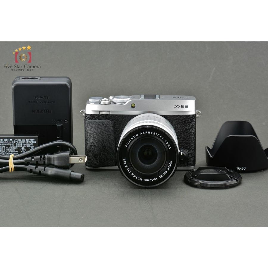 【中古】FUJIFILM 富士フイルム X-E3 シルバー + XC 16-50mm f/3.5-5.6 OIS II  :fujifilm-x-e3-silver-1650-0819:中古カメラのファイブスターカメラ - 通販 - Yahoo!ショッピング