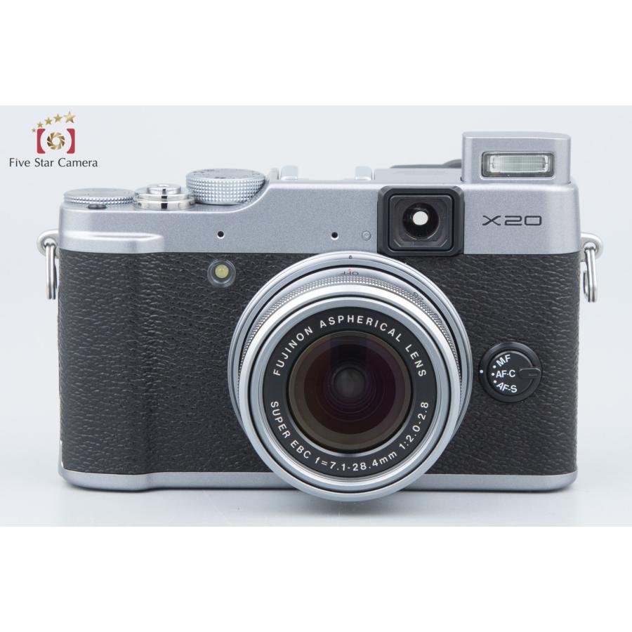 【中古】FUJIFILM 富士フイルム X20 シルバー コンパクトデジタルカメラ｜five-star-camera｜04