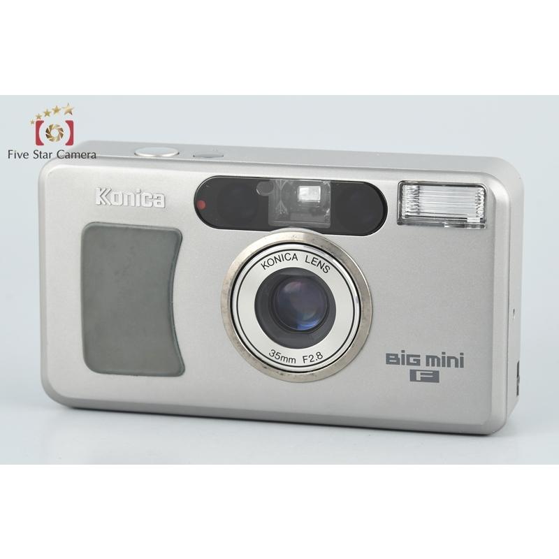 Konica BIG mini F シルバー　完動品 完動品】Konica big mini 初代 フィルムカメラ 動作確認済み