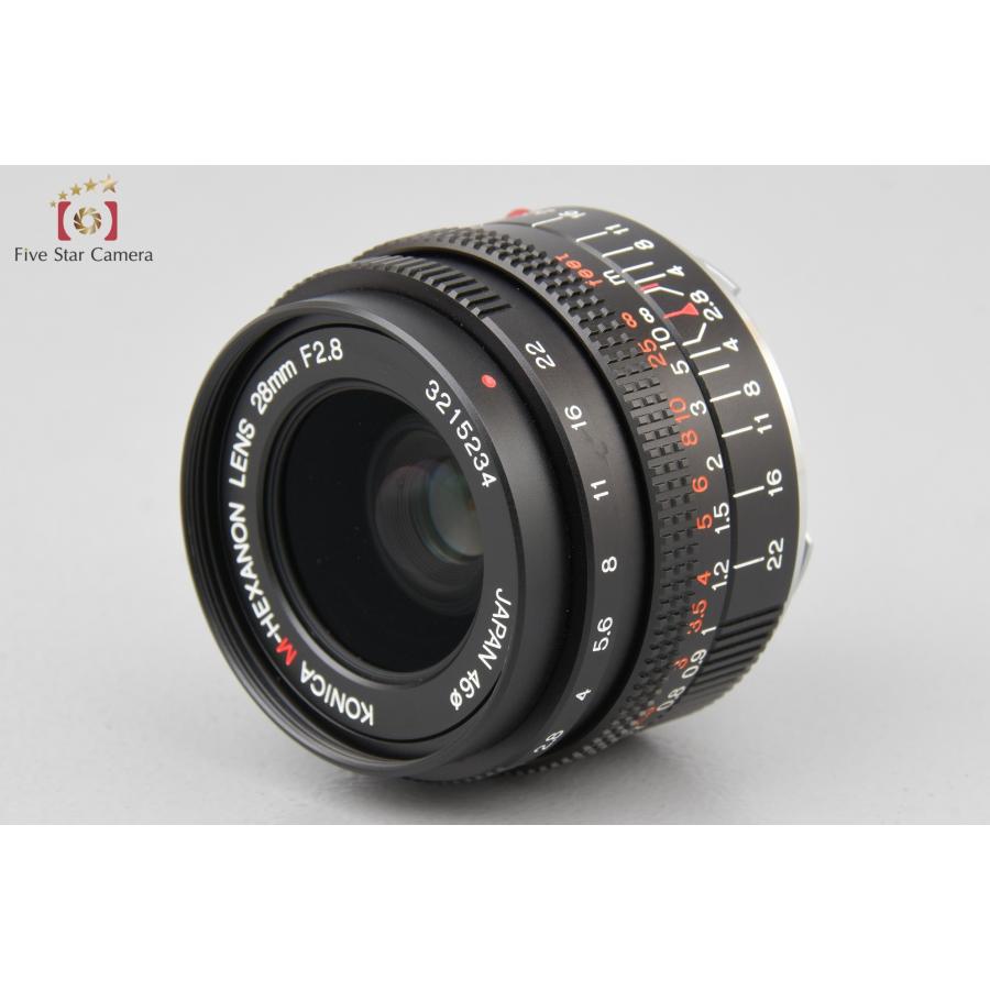 中古】Konica コニカ M-HEXANON 28mm f/2.8 ライカMマウント 元箱付き  