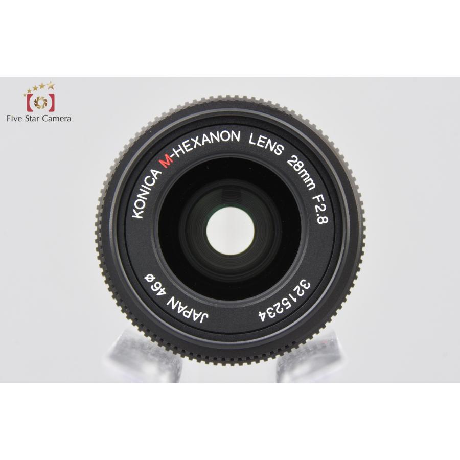 中古】Konica コニカ M-HEXANON 28mm f/2.8 ライカMマウント 元箱付き