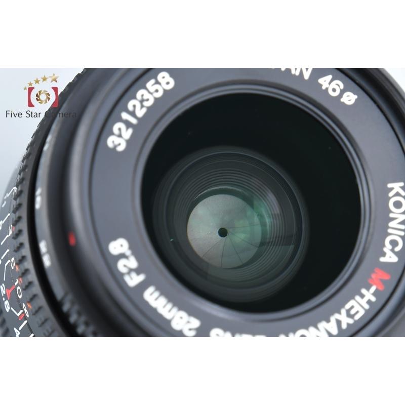 【中古】Konica コニカ M-HEXANON 28mm f/2.8 ライカMマウント 中古】Konica コニカ M-HEXANON 28mm f/2.8 ライカMマウント 元箱付き