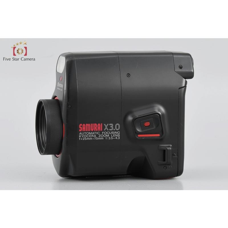 中古】KYOCERA 京セラ SAMURAI X3.0 レッド コンパクトフィルムカメラ