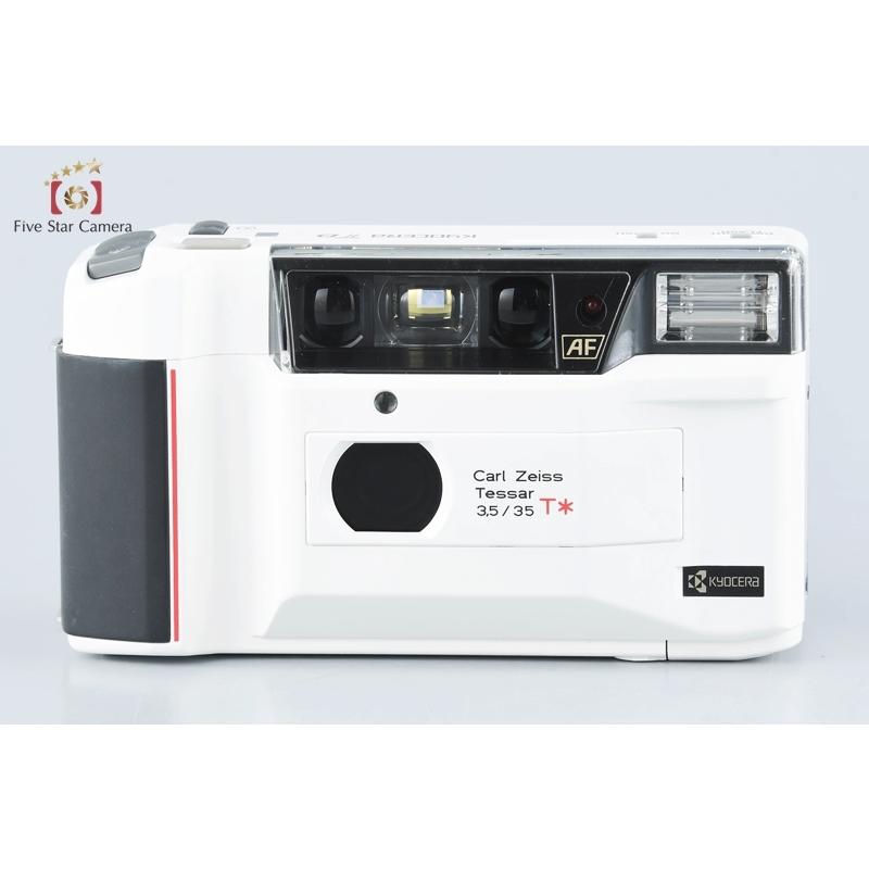 中古】Kyocera 京セラ TD ホワイト コンパクトフィルムカメラ 中古】Kyocera 京セラ TD ホワイト コンパクトフィルムカメラ