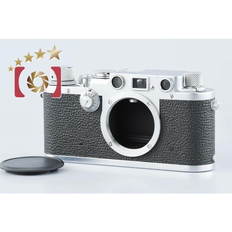 【中古】Leica ライカ IIIf ブラックダイヤル セルフタイマー無し レンジファインダーフィルムカメラ｜five-star-camera