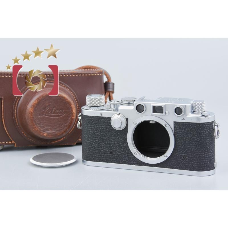 【中古】Leica ライカ IIIf ブラックダイヤル セルフタイマー付き レンジファインダーフィルムカメラ この激レア軍用カメラ、ちょっと触ってもいいですか？ スウェーデン