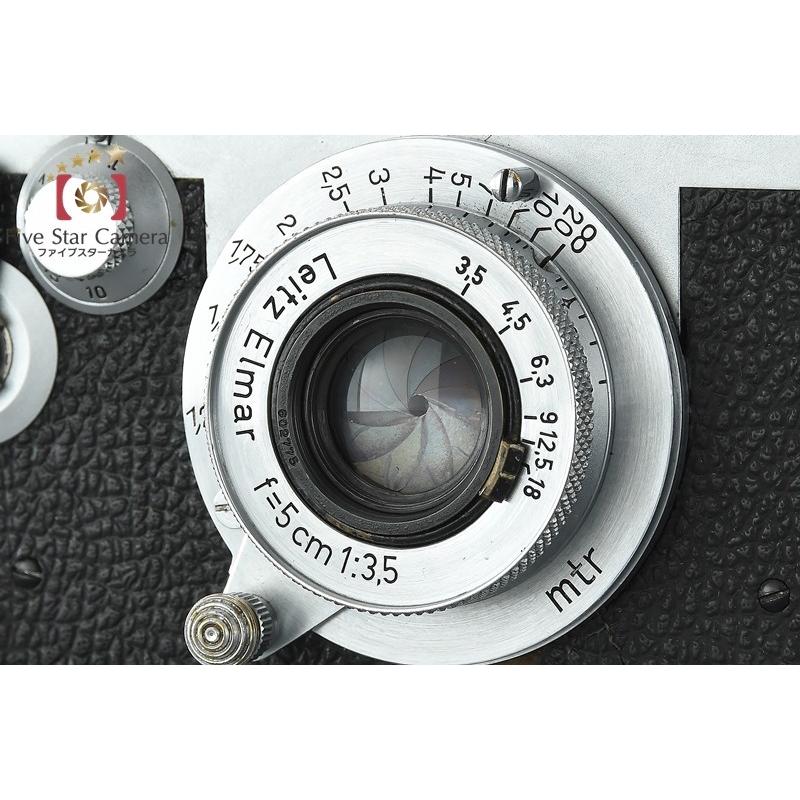 ライカ 【中古】Leica IIIf レッドダイヤル セルフ付き + Elmar ライカ 【中古】Leica IIIf レッドダイヤル セルフ付き + Elmar