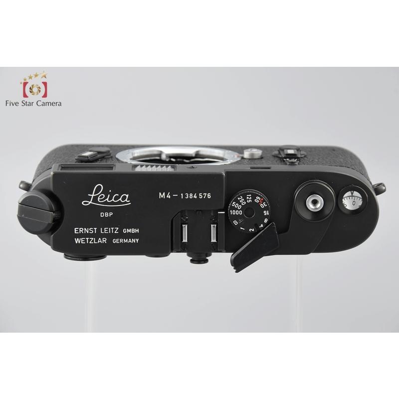 ライカ 【中古】Leica M4 ブラック 1974年製 レンジファインダー ライカ 【中古】Leica M4 ブラック 1974年製 レンジファインダー