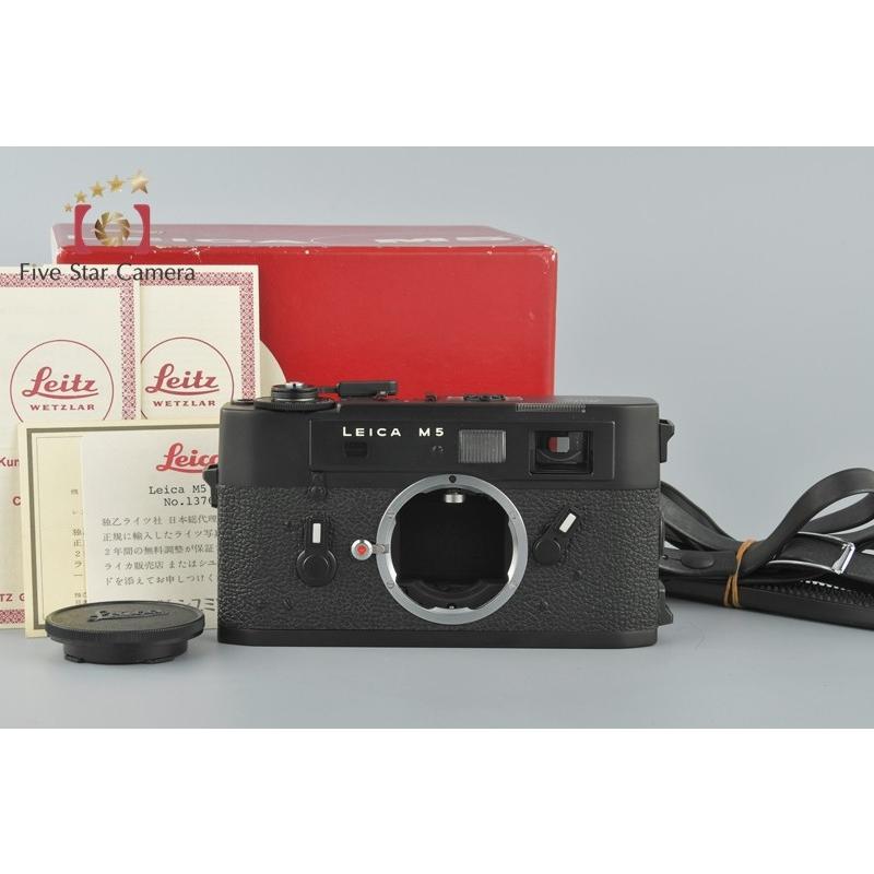 Leica ライカ M5 ブラック 後期 3点吊り レンジファインダーフィルムカメラ