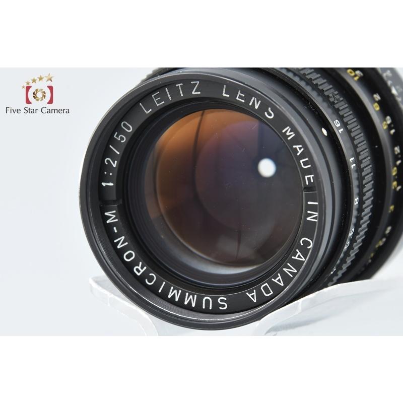 中古】Leica ライカ SUMMICRON-M 50mm f/2 ブラック E39 11819 第3世代 