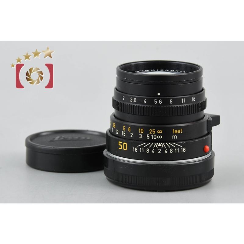 【中古】Leica ライカ SUMMICRON-M 50mm f/2 E39 第3世代 ブラック ライカ（Leica） 【中古】Leica SUMMICRON-M 50mm f/2 E39 第3世代