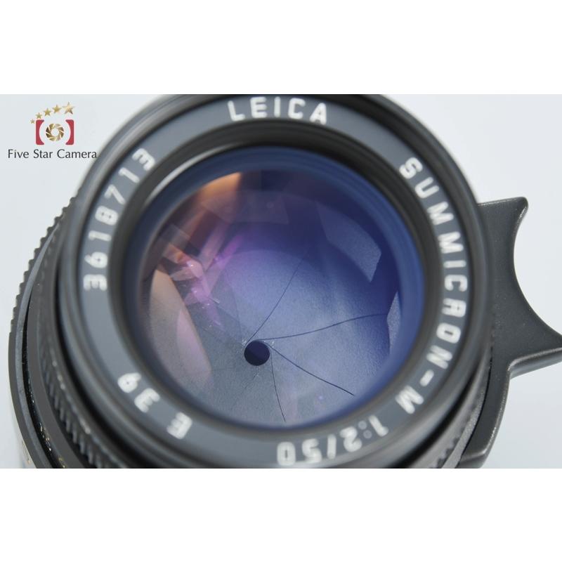 【中古】Leica ライカ SUMMICRON-M 50mm f/2 E39 第3世代 ブラック ライカ（Leica） 【中古】Leica SUMMICRON-M 50mm f/2 ブラック E39 第