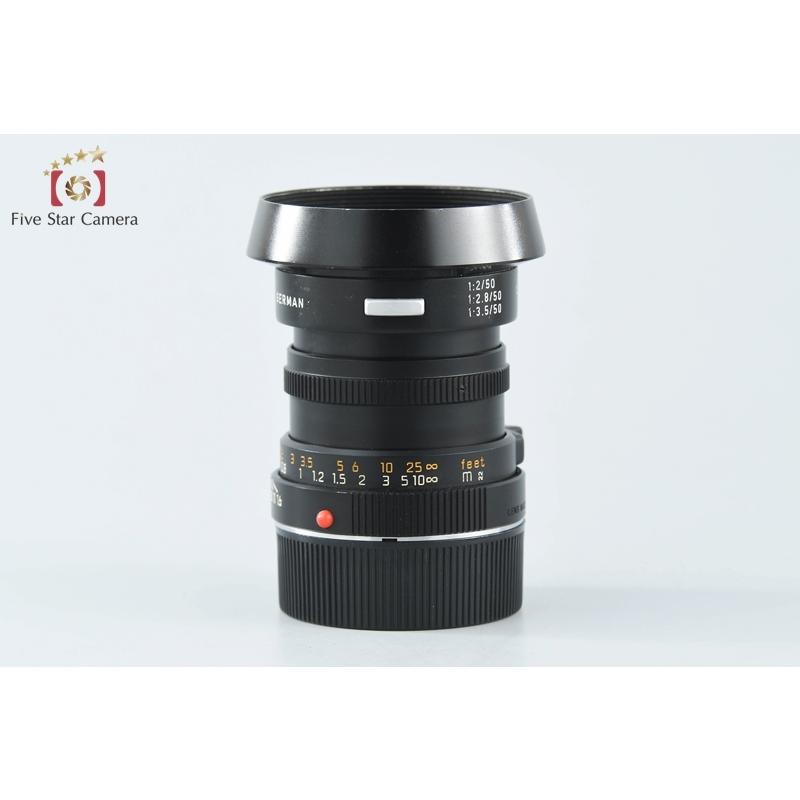 【中古】Leica ライカ SUMMICRON-M 50mm f/2 E39 第3世代 ブラック ライカ（Leica） 【中古】Leica SUMMICRON-M 50mm f/2 ブラック E39 第