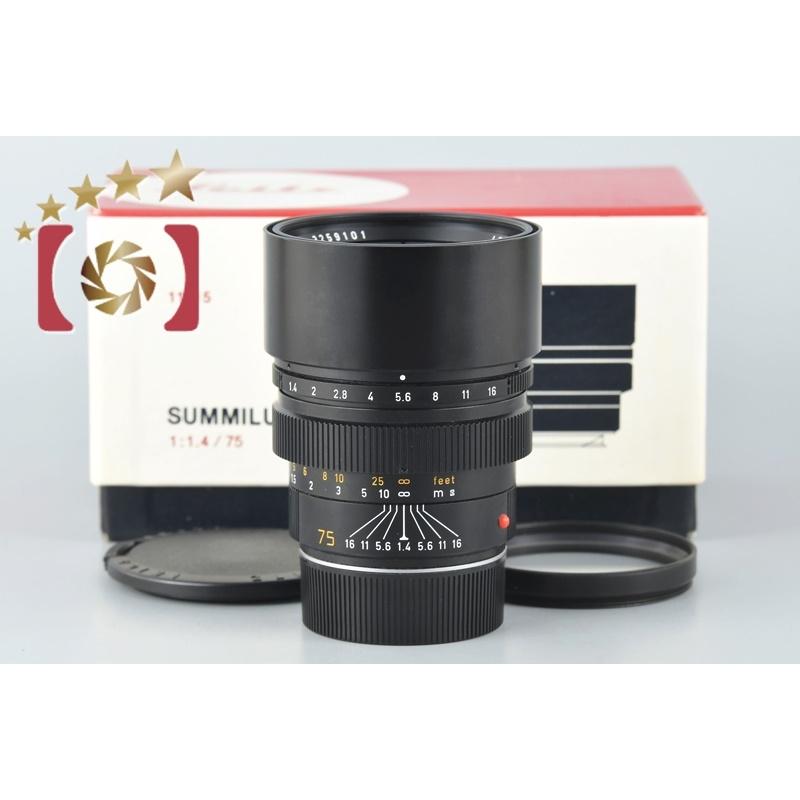 ライカ 【中古】Leica SUMMILUX-M 75mm f/1.4 LEITZ E60 第2世代 ライカ 【中古】Leica SUMMILUX-M 75mm f/1.4 LEITZ E60 第2世代