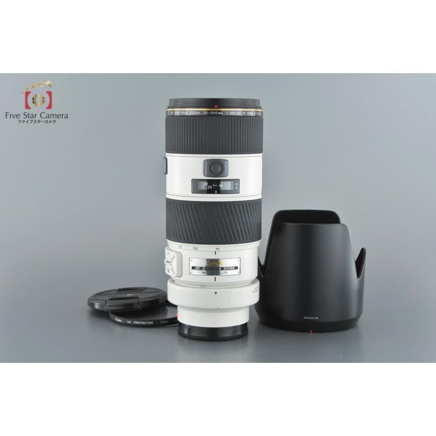 レッド】【中古】MINOLTA ミノルタ AF APO TELE-ZOOM 70-200mm f/2.8 D SSM