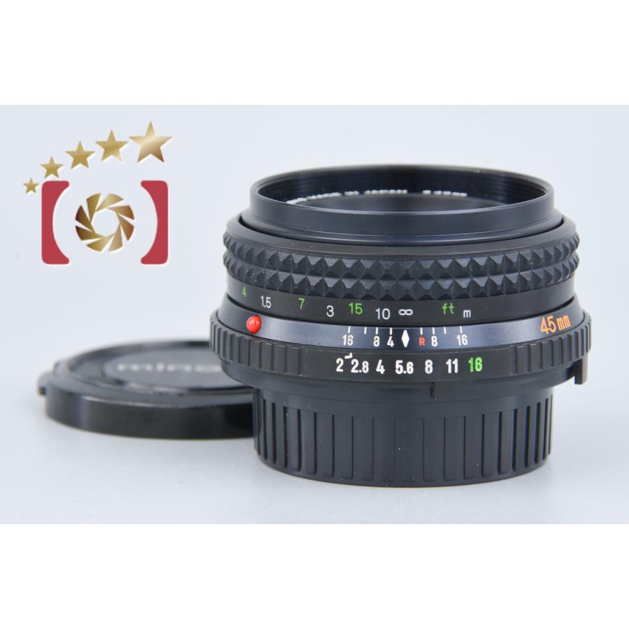 コニカミノルタ 【中古】MINOLTA ミノルタ MD ROKKOR 45mm f/2 コニカミノルタ 【中古】MINOLTA ミノルタ MD ROKKOR 45mm f/2