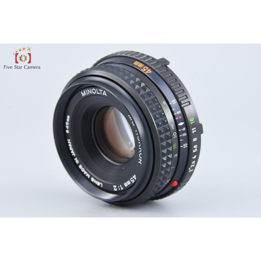 コニカミノルタ 【中古】MINOLTA ミノルタ MD ROKKOR 45mm f/2 コニカミノルタ 【中古】MINOLTA ミノルタ MD ROKKOR 45mm f/2
