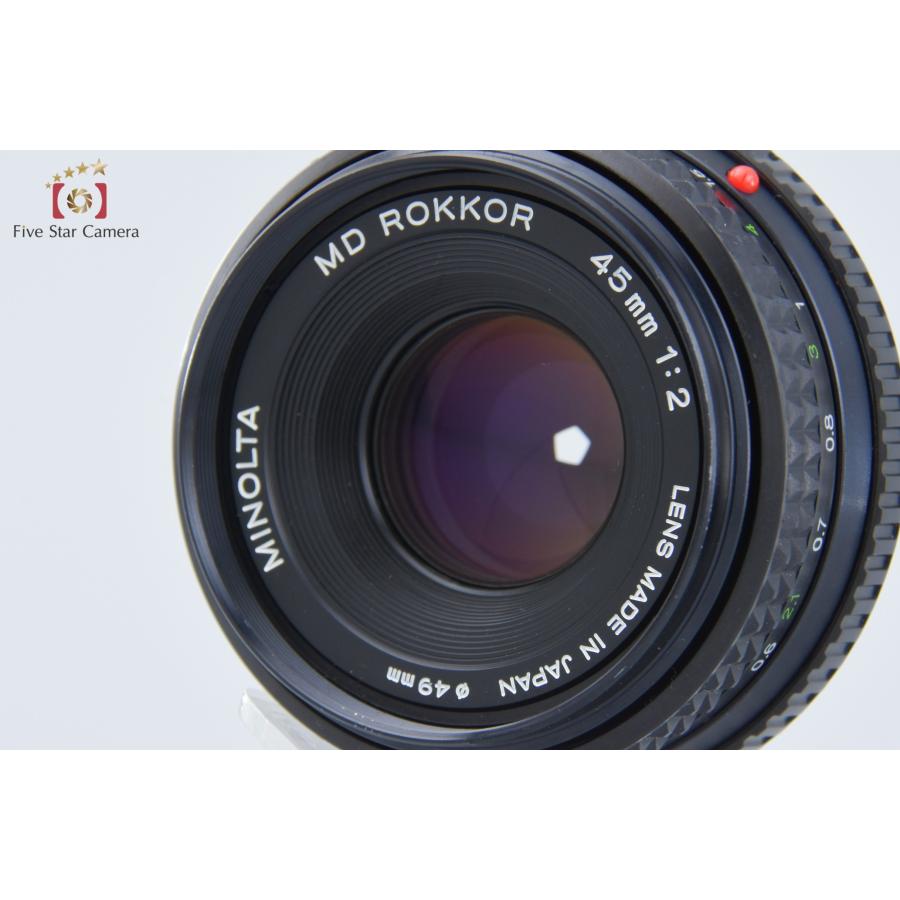 コニカミノルタ 【中古】MINOLTA ミノルタ MD ROKKOR 45mm f/2 コニカミノルタ 【中古】MINOLTA ミノルタ MD ROKKOR 45mm f/2