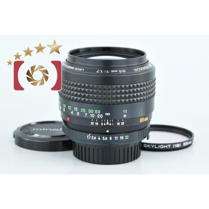 コニカミノルタ 【中古】MINOLTA ミノルタ MD ROKKOR 85mm f/1.7 : 中古カメラのファイブスターカメラ - 通販 ...