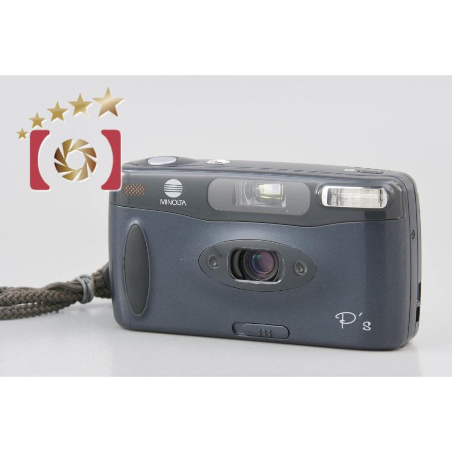 動作良好 MINOLTA P's コンパクトカメラ パノラマ ミノルタ 中古】MINOLTA ミノルタ P's ブラック パノラマフィルムカメラ : 中古