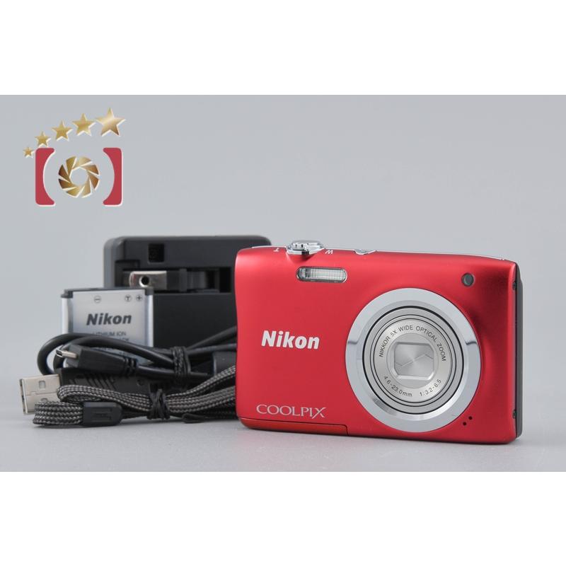 【動作確認済】Nikon COOLPIX A100 レッド 美品】Nikon COOLPIX A100 赤 完全作動品 美品】Nikon COOLPIX A100 赤