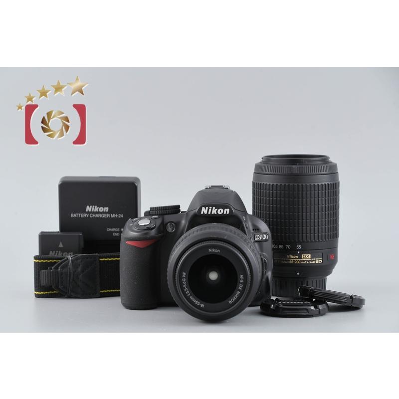 ニコン（Nikon） 【中古】Nikon D3100 ダブルズームキット ブラック 