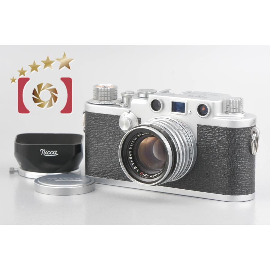 ★極上美品の訳アリ★ NICCA 3-F型＋NIKKOR-H.C 50mm F2 ZEISS（ツァイス） 【中古】Nicca ニッカ 3-F + Nikon NIKKOR-H.C 50mm