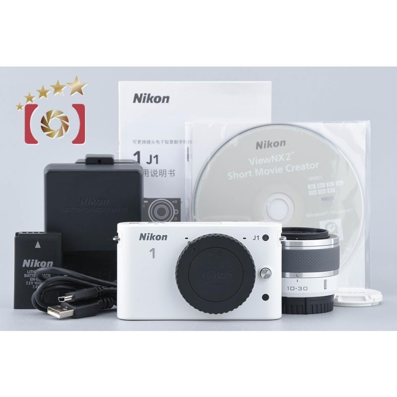 Nikon NIKON 1 J1ズームレンズキット WHITE ニコン（Nikon） 【中古】Nikon 1 J1 標準ズームレンズキット ホワイト