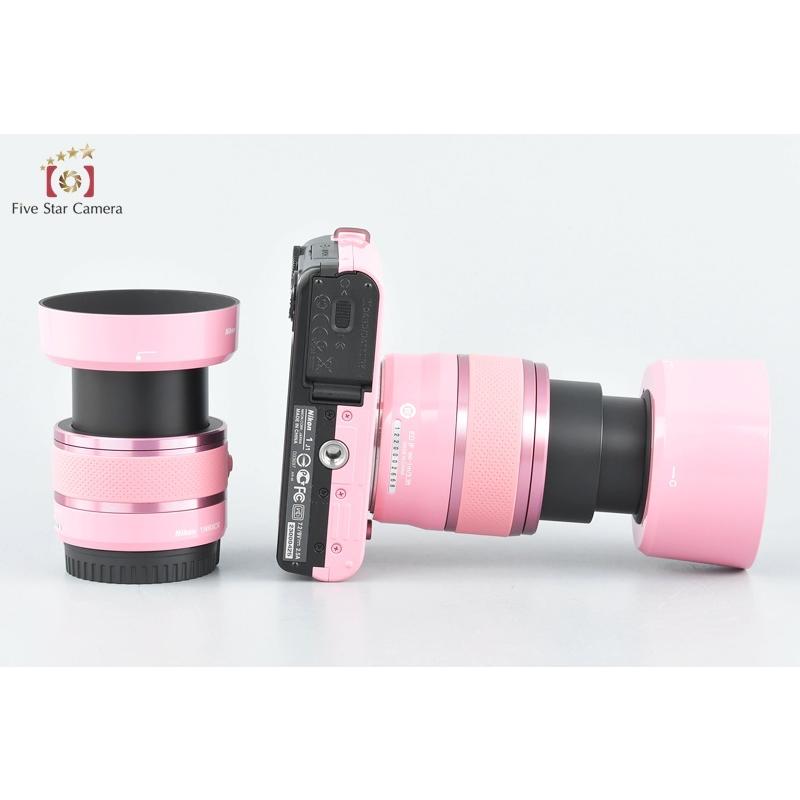ニコン 【中古】Nikon 1 J1 ダブルズームキット ピンク 元箱付 : 中古 