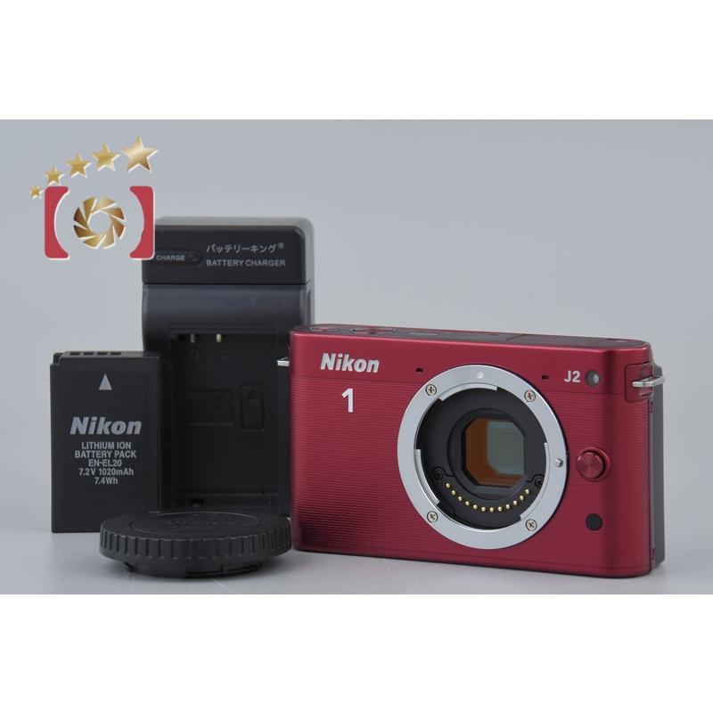 ニコン 【中古】Nikon 1 J2 レッド ミラーレス一眼カメラ