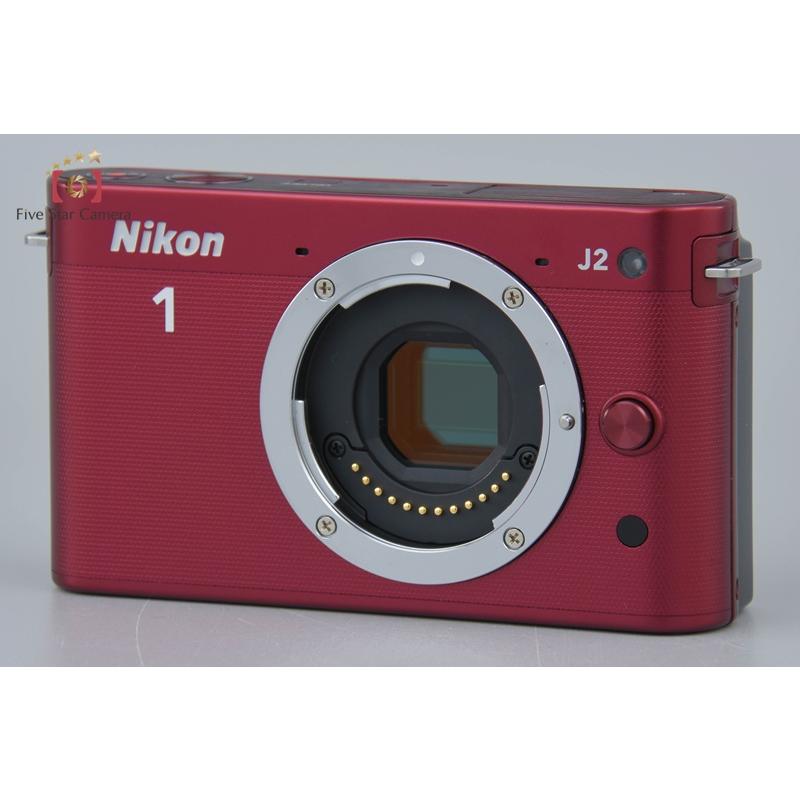 ニコン 【中古】Nikon 1 J2 レッド ミラーレス一眼カメラ シャッター